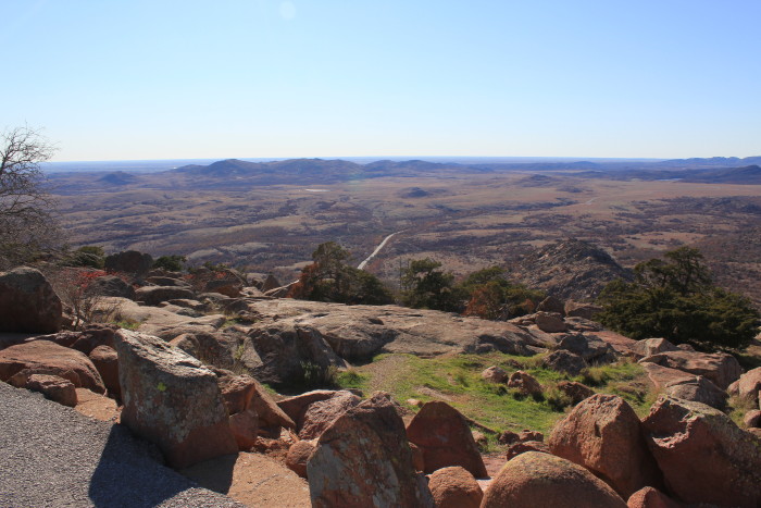 1. Mount Scott, located in the Wichita Mountains, is one of Oklahoma's most prominent mountains.