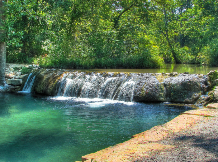 10. Enjoy cold water all year round at Little Niagara on Travertine Creek. This popular swimming hole is a fun and cooling place during the hot Oklahoma summers.