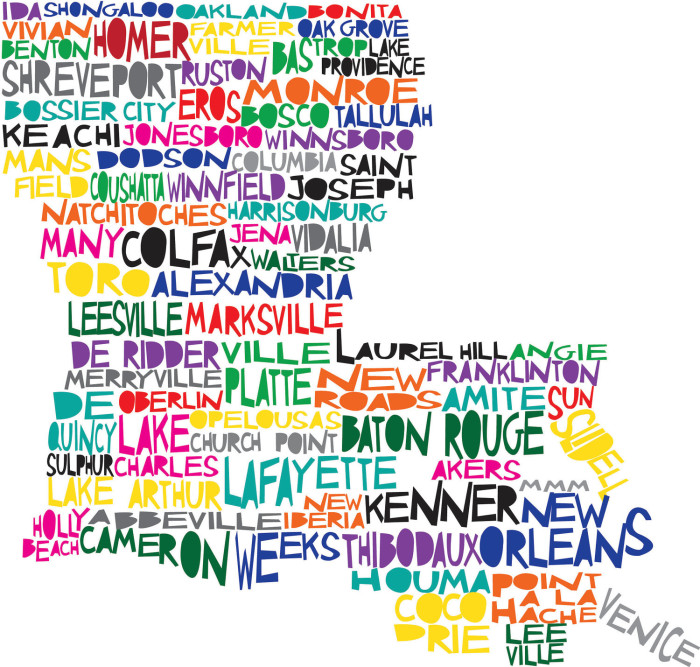 Hilarious Maps of Louisiana
