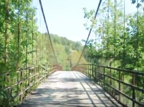 bridge Auglaize swinging