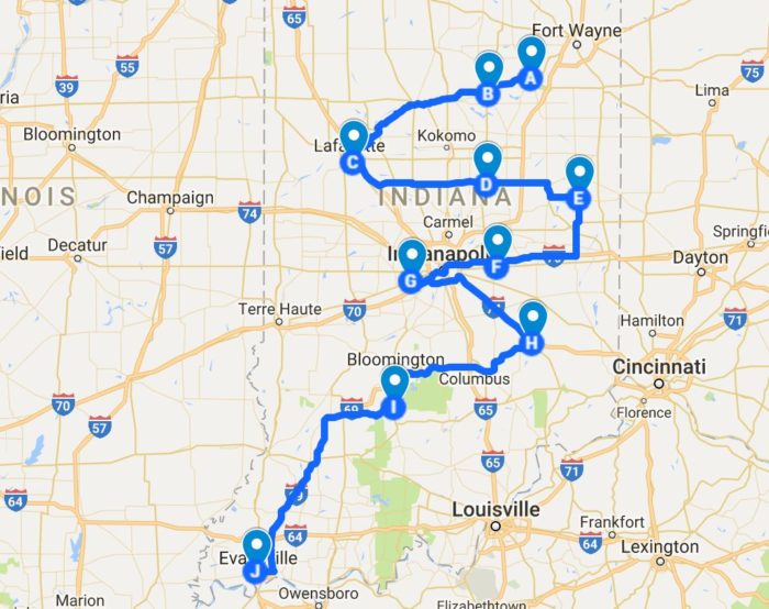 Follow This Map To Try 10 Of The Best Tenderloins In Indiana