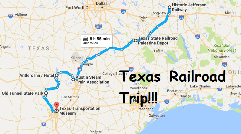 The Best Train-Themed Road Trip In Texas