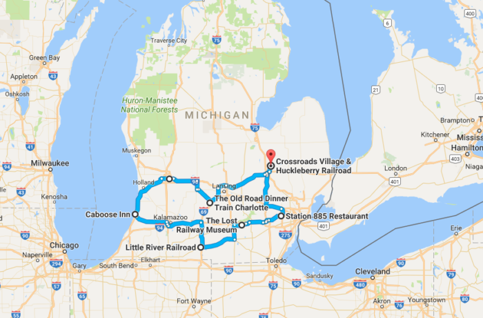 Here's The Ultimate Train-Themed Road Trip In Michigan